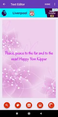 Jewish Festival Greetings Pho android App screenshot 3